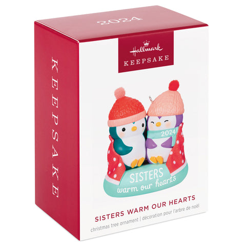 Sisters Warm Our Hearts 2024 2024 Hallmark Keepsake Ornament Hallmark Keepsake Ornament Hallmark   