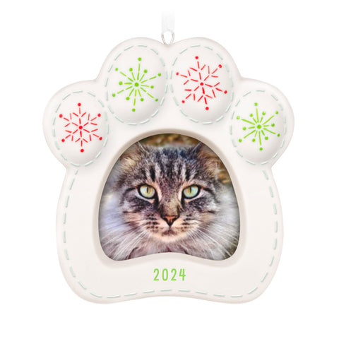 Pretty Kitty 2024 Porcelain Photo Frame 2024 Hallmark Keepsake Ornament Hallmark Keepsake Ornament Hallmark Default Title  