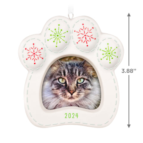 Pretty Kitty 2024 Porcelain Photo Frame 2024 Hallmark Keepsake Ornament Hallmark Keepsake Ornament Hallmark   