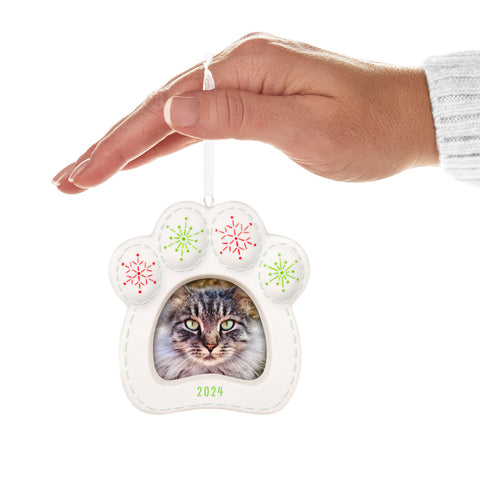 Pretty Kitty 2024 Porcelain Photo Frame 2024 Hallmark Keepsake Ornament Hallmark Keepsake Ornament Hallmark   