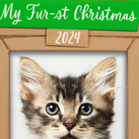 Pet's Fur-st Christmas 2024 Photo Frame 2024 Hallmark Keepsake Ornament Hallmark Keepsake Ornament Hallmark   