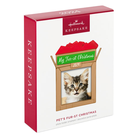 Pet's Fur-st Christmas 2024 Photo Frame 2024 Hallmark Keepsake Ornament Hallmark Keepsake Ornament Hallmark   