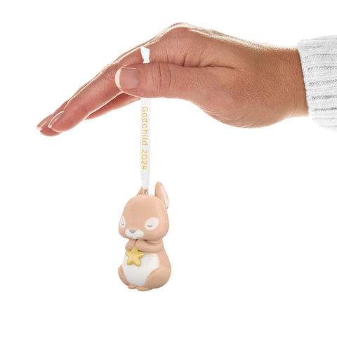 Godchild Bunny 2024 Porcelain 2024 Hallmark Keepsake Ornament Hallmark Keepsake Ornament Hallmark   