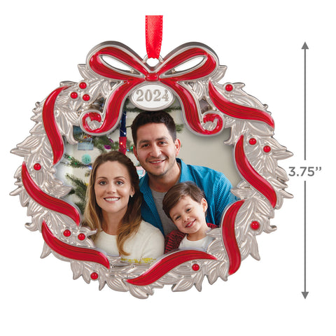 Our Family Christmas 2024 Metal Photo Frame 2024 Hallmark Keepsake Ornament Hallmark Keepsake Ornament Hallmark   