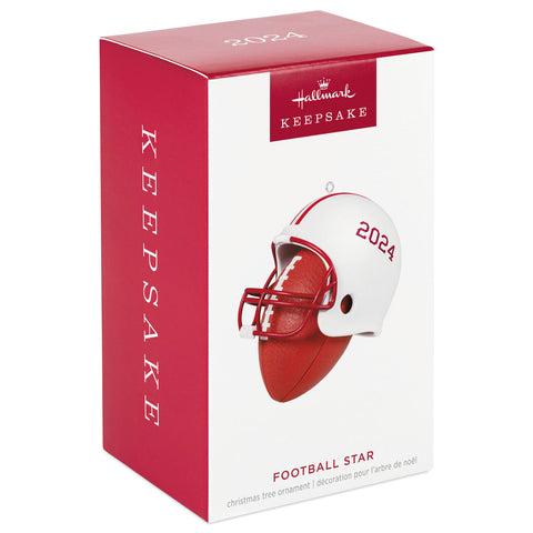 Football Star 2024 2024 Hallmark Keepsake Ornament Hallmark Keepsake Ornament Hallmark   