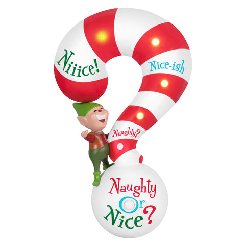 Naughty or Nice? 2024 Hallmark Keepsake Ornament With Light and Sound Hallmark Keepsake Ornament Hallmark Default Title  