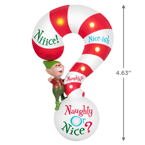 Naughty or Nice? 2024 Hallmark Keepsake Ornament With Light and Sound Hallmark Keepsake Ornament Hallmark   