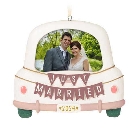 Just Married 2024 Hallmark Keepsake Ornament Hallmark Keepsake Ornament Hallmark Default Title  