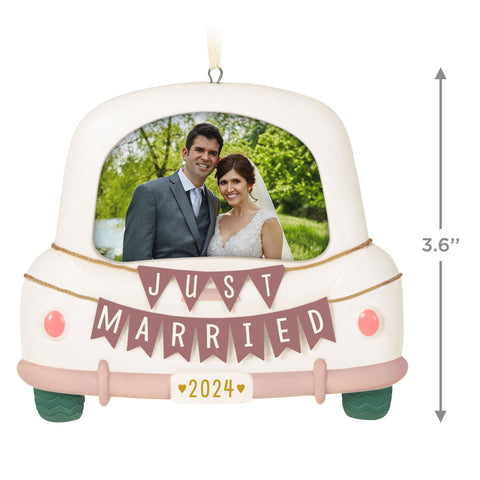 Just Married 2024 Hallmark Keepsake Ornament Hallmark Keepsake Ornament Hallmark   