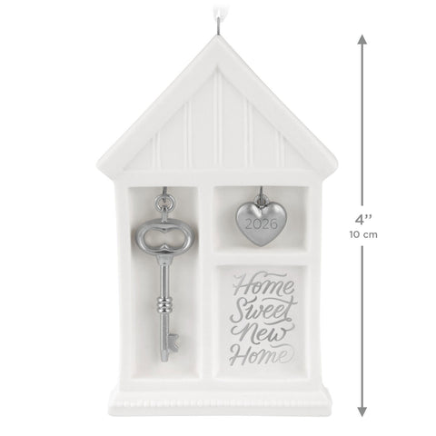 Hallmark Home Sweet New Home 2026 Porcelain and Metal Ornament Hallmark