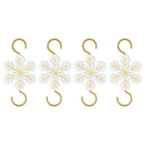 Mini Snowflake Metal 2024 Hallmark Keepsake Ornament Hooks, Set of 4 Hallmark Keepsake Ornament Hallmark Default Title  