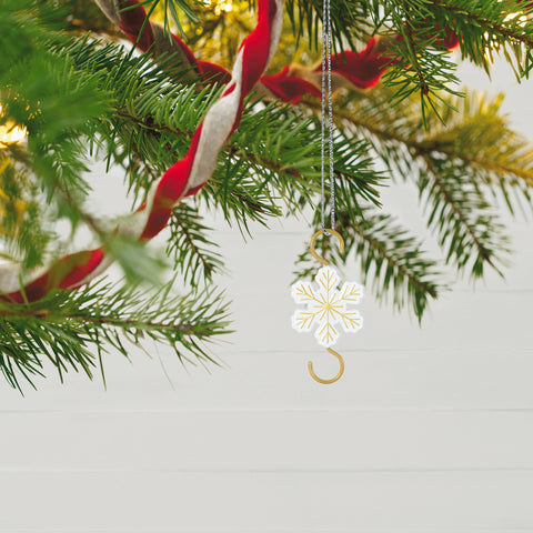 Mini Snowflake Metal 2024 Hallmark Keepsake Ornament Hooks, Set of 4 Hallmark Keepsake Ornament Hallmark   