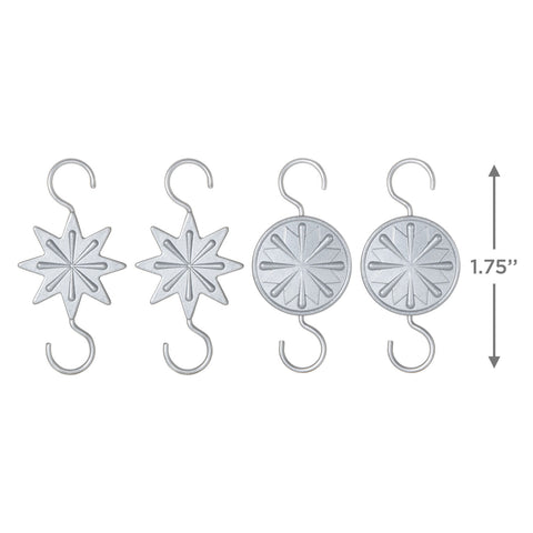 Mini Star Metal 2024 Hallmark Keepsake Ornament Hooks, Set of 4 Hallmark Keepsake Ornament Hallmark   