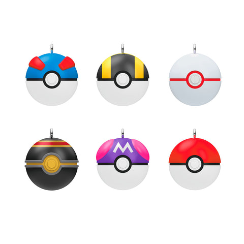 Mini Pokémon Poké Balls 2024 Hallmark Keepsake Ornaments, Set of 6 Hallmark Keepsake Ornament Hallmark Default Title  