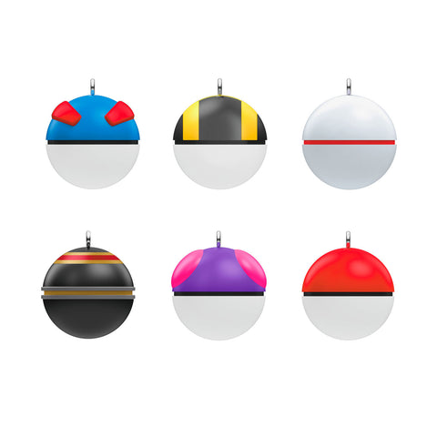 Mini Pokémon Poké Balls 2024 Hallmark Keepsake Ornaments, Set of 6 Hallmark Keepsake Ornament Hallmark   