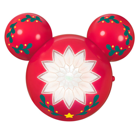 Mini Disney Mickey Mouse ShowToppers Musical Tree Topper With Light, 3.7" Hallmark Keepsake Ornament Hallmark Default Title  