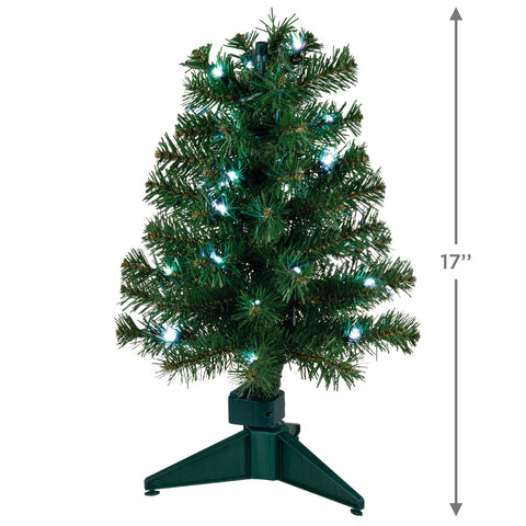 Mini ShowToppers Evergreen Christmas Tree With Light, 17" Hallmark Keepsake Ornament Hallmark