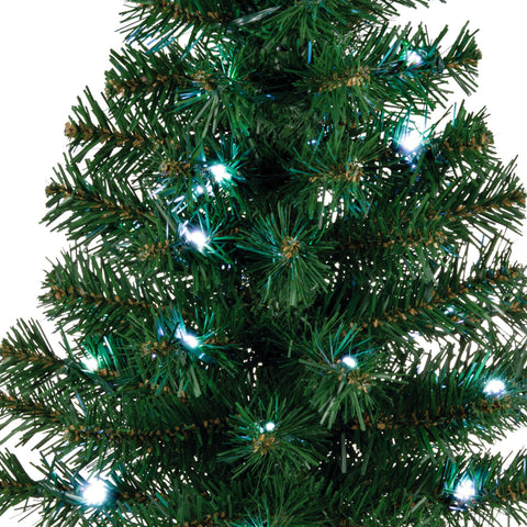 Mini ShowToppers Evergreen Christmas Tree With Light, 17" Hallmark Keepsake Ornament Hallmark