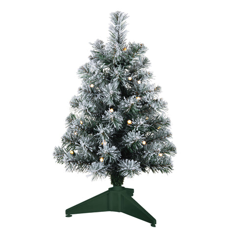 Miniature Snowy Green Pre-Lit Christmas Tree, 18.75" Hallmark Keepsake Ornament Hallmark Default Title  