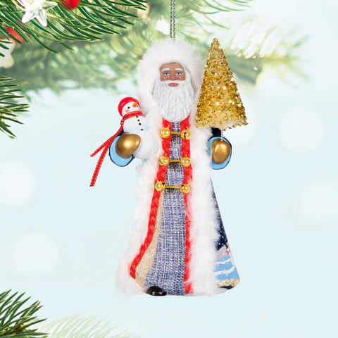 Black Father Christmas 2024 Hallmark Keepsake Ornament Hallmark Keepsake Ornament Hallmark   