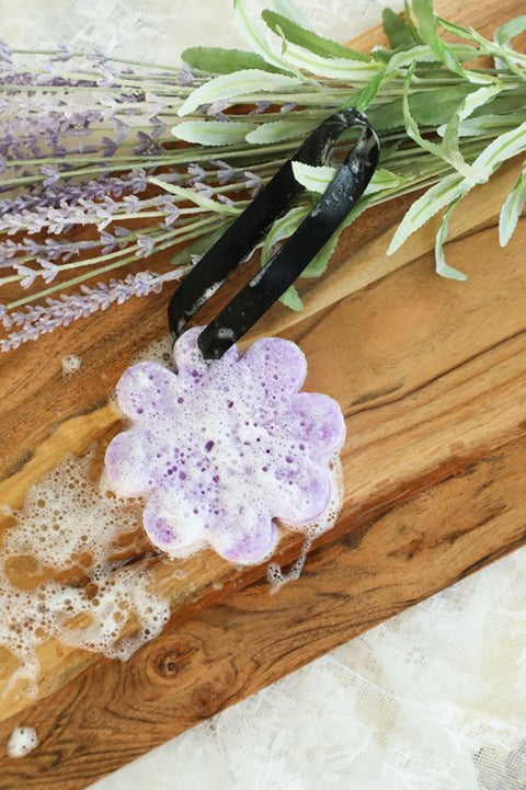 French Lavender Wild Flower Soap Sponge Soap Spongellé   