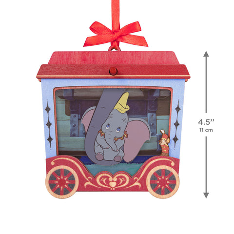 Hallmark Disney Dumbo 85th Anniversary Mrs. Jumbo's Joy Papercraft Ornament With Motion Hallmark