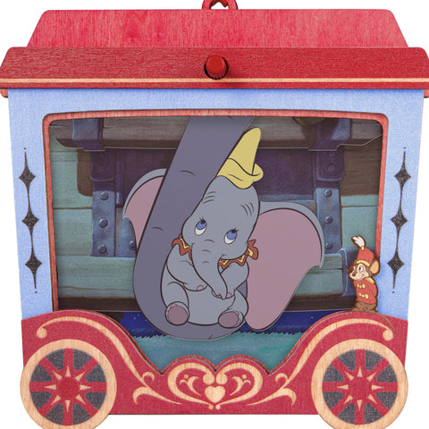 Hallmark Disney Dumbo 85th Anniversary Mrs. Jumbo's Joy Papercraft Ornament With Motion Hallmark