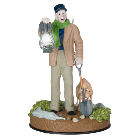 Disney The Haunted Mansion Collection The Caretaker and His Dog 2024 Hallmark Keepsake Ornament With Light and Sound Hallmark Keepsake Ornament Hallmark Default Title  