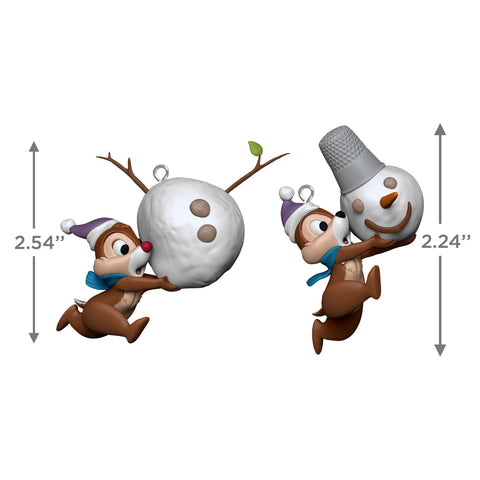 Disney Chip and Dale Up to Snow Good 2024 Hallmark Keepsake Ornaments, Set of 2 Hallmark Keepsake Ornament Hallmark   