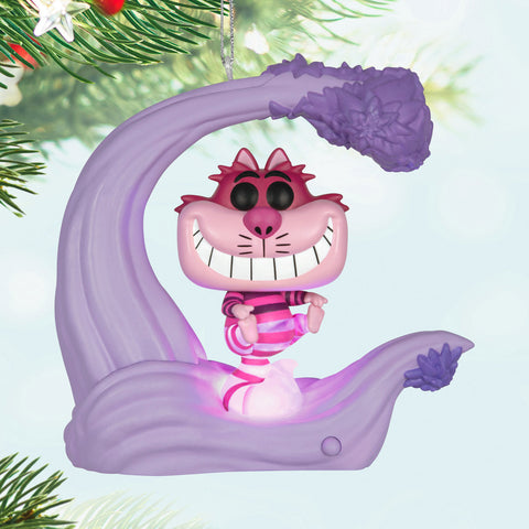 Disney Alice in Wonderland Cheshire Cat Funko POP!® 2024 Hallmark Keepsake Ornament With Light Hallmark Keepsake Ornament Hallmark   