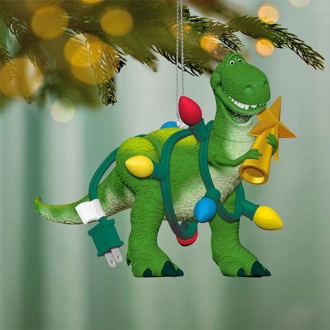 Hallmark Disney/Pixar Toy Story Wrapped-Up Rex Ornament Hallmark