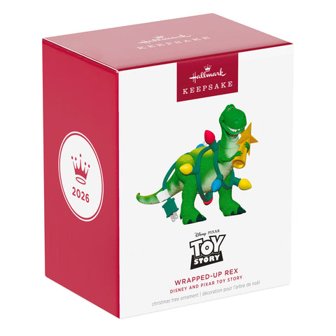 Hallmark Disney/Pixar Toy Story Wrapped-Up Rex Ornament Hallmark