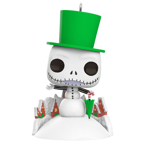 Disney Tim Burton's The Nightmare Before Christmas Jack Skellington Snowman Funko POP!® 2024 Hallmark Keepsake Ornament Hallmark Keepsake Ornament Hallmark Default Title  