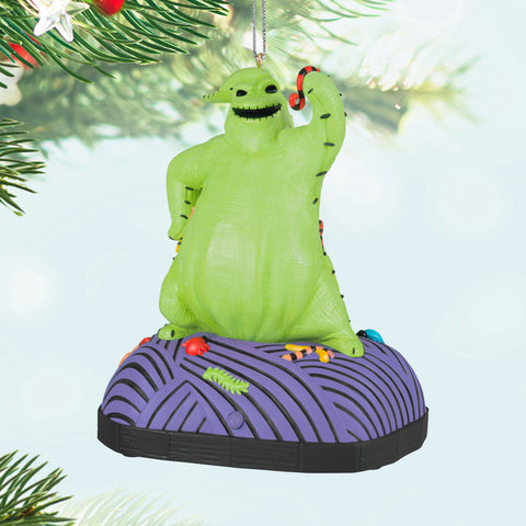 Disney Tim Burton's The Nightmare Before Christmas Oogie Boogie 2024 Hallmark Keepsake Ornament With Sound and Motion Hallmark Keepsake Ornament Hallmark   