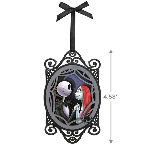 Disney Tim Burton's The Nightmare Before Christmas Jack and Sally Papercraft 2024 Hallmark Keepsake Ornament Hallmark Keepsake Ornament Hallmark   