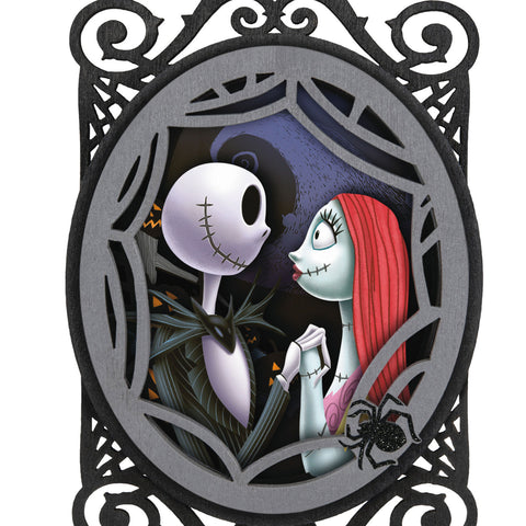 Disney Tim Burton's The Nightmare Before Christmas Jack and Sally Papercraft 2024 Hallmark Keepsake Ornament Hallmark Keepsake Ornament Hallmark   