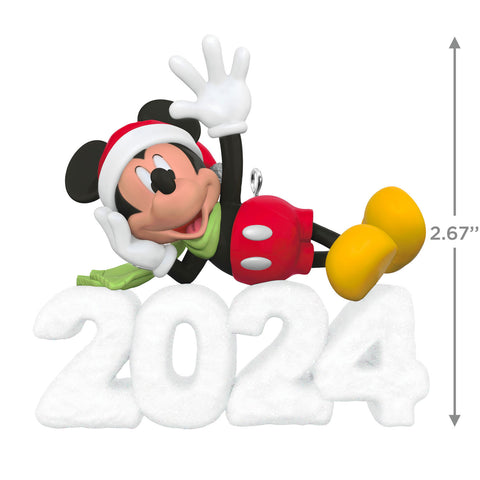 Disney Mickey Mouse A Year of Disney Magic 2024 2024 Hallmark Keepsake Ornament Hallmark Keepsake Ornament Hallmark   