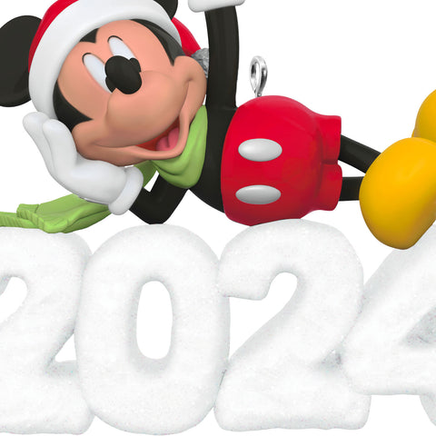 Disney Mickey Mouse A Year of Disney Magic 2024 2024 Hallmark Keepsake Ornament Hallmark Keepsake Ornament Hallmark   