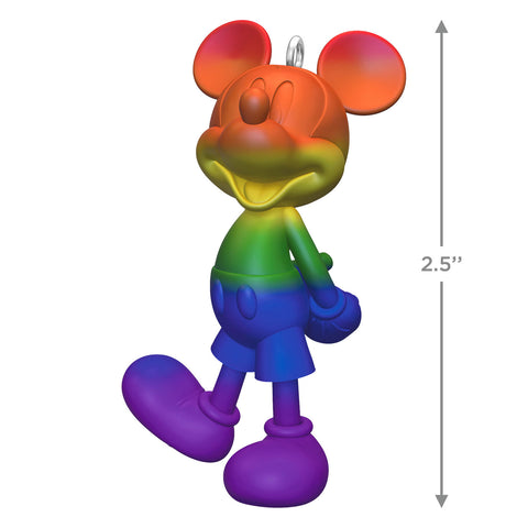 Disney Mickey Mouse Rainbow Mickey 2024 Hallmark Keepsake Ornament Hallmark Keepsake Ornament Hallmark   