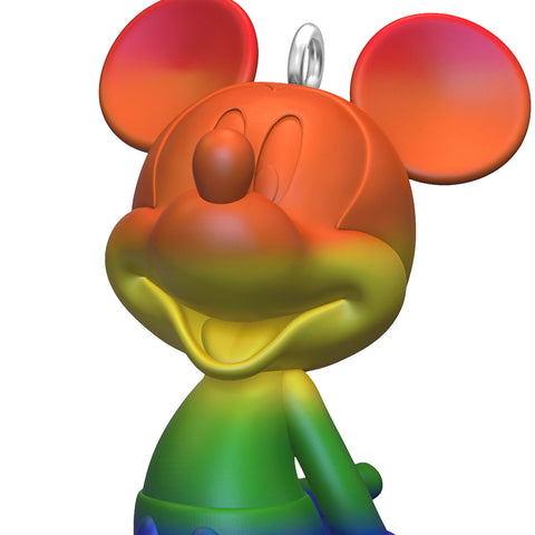 Disney Mickey Mouse Rainbow Mickey 2024 Hallmark Keepsake Ornament Hallmark Keepsake Ornament Hallmark   