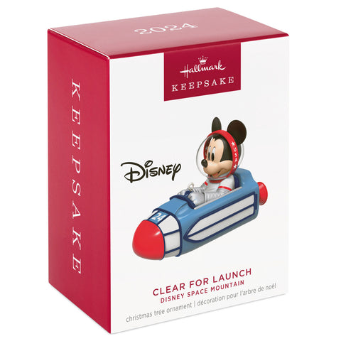 Disney Space Mountain Clear for Launch 2024 Hallmark Keepsake Ornament Hallmark Keepsake Ornament Hallmark   