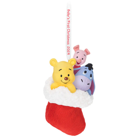 Disney Winnie the Pooh A Snuggly First Christmas 2024 2024 Hallmark Keepsake Ornament Hallmark Keepsake Ornament Hallmark Default Title  