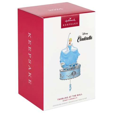 Disney Cinderella Twirling at the Ball 2024 Hallmark Keepsake Ornament Hallmark Keepsake Ornament Hallmark   