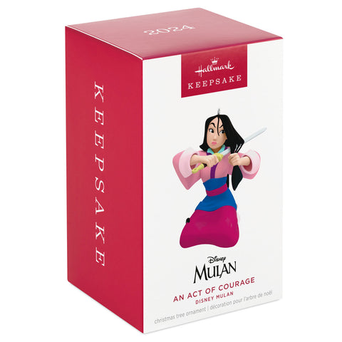 Disney Mulan An Act of Courage 2024 Hallmark Keepsake Ornament Hallmark Keepsake Ornament Hallmark   