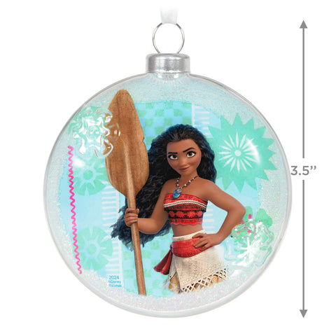 Disney Moana of Motunui Glass 2024 Hallmark Keepsake Ornament Hallmark Keepsake Ornament Hallmark   