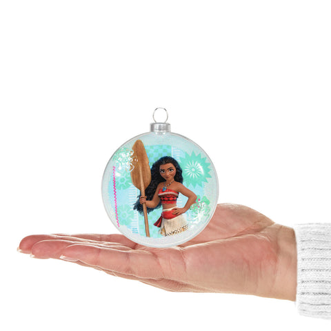 Disney Moana of Motunui Glass 2024 Hallmark Keepsake Ornament Hallmark Keepsake Ornament Hallmark   