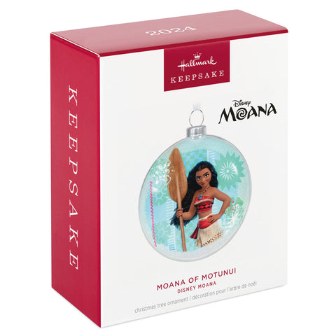 Disney Moana of Motunui Glass 2024 Hallmark Keepsake Ornament Hallmark Keepsake Ornament Hallmark   