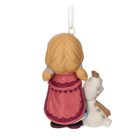 Disney Precious Moments Frozen Anna and Olaf Porcelain 2024 Hallmark Keepsake Ornament Hallmark Keepsake Ornament Hallmark   