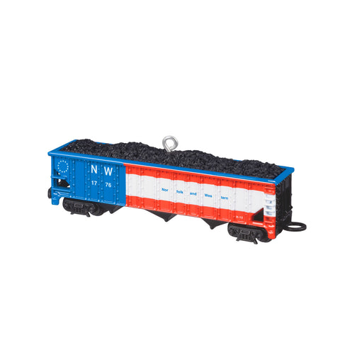 Hallmark Lionel® Norfolk & Western Coal Hopper Metal Ornament Hallmark