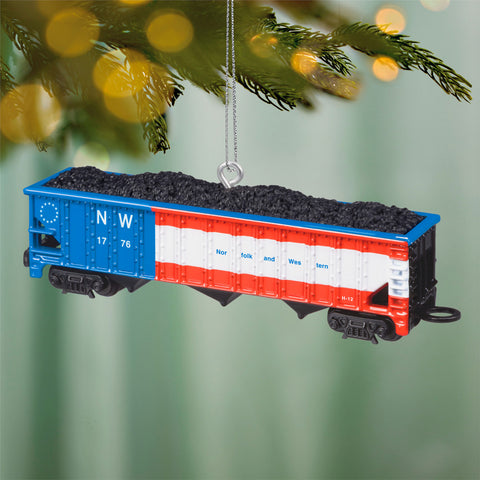 Hallmark Lionel® Norfolk & Western Coal Hopper Metal Ornament Hallmark